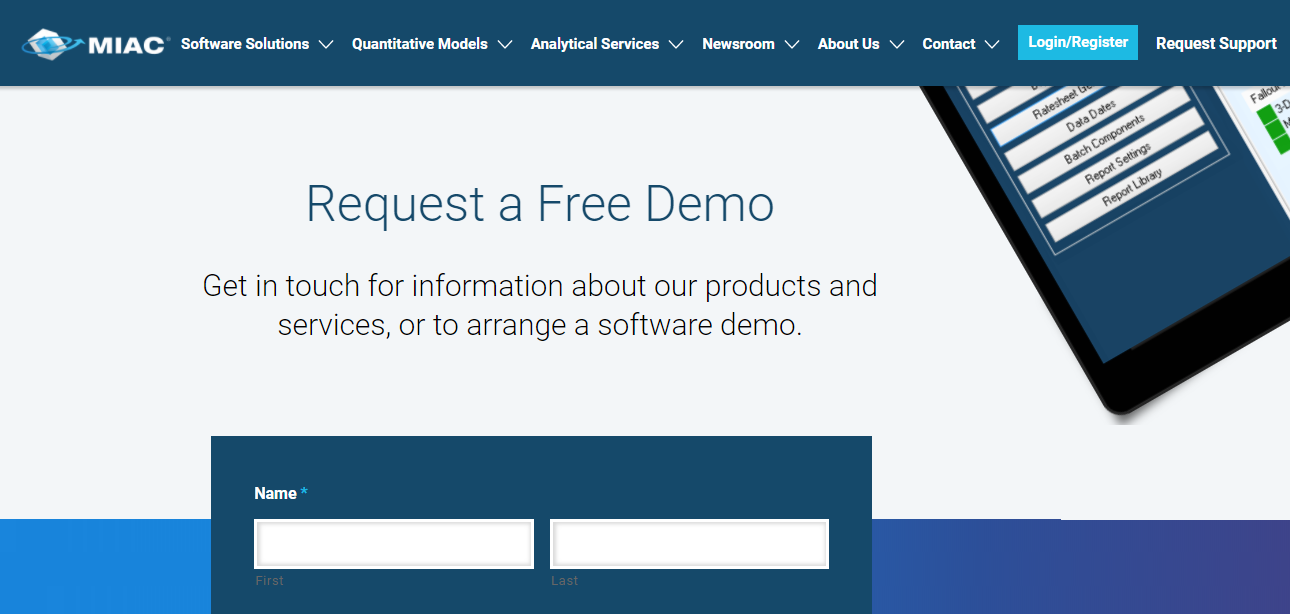 Request a Free Demo – MIAC Analytics