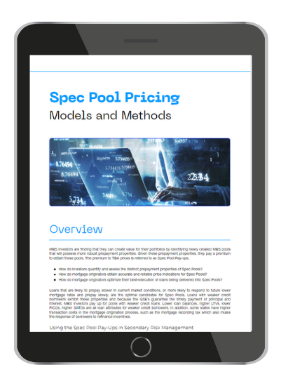 Secondary Whitepaper _ Spec Pool Pricing_Models & Methods 3